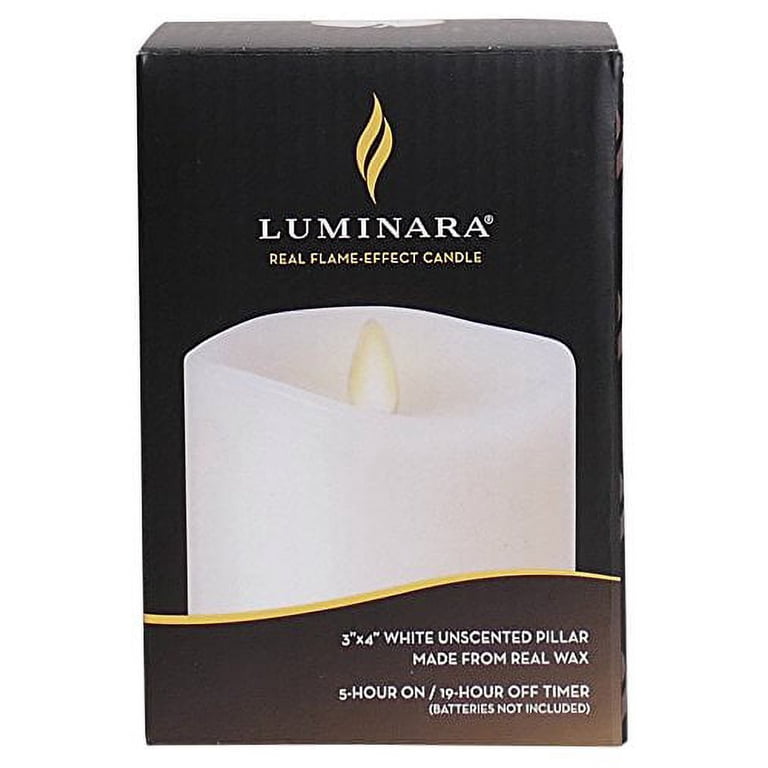 Luminara Flameless Snowflake Tealight Candle – Moving Flame LED, Battery Operated, 6.5” Wide
