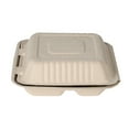200Pack Compostable to Go Containers 8x8" Clamshell Take