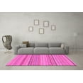 thumbnail image 3 of Ahgly Company Indoor Rectangle Solid Pink Modern Area Rugs, 2' x 3', 3 of 4