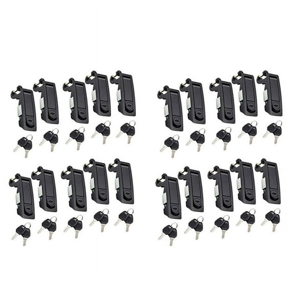 20PCS Compression Latch Flush Lever Latch Lock for Marine Car RV Door Hand Lock Adjustable Lever Latches Thickness:1-5mm