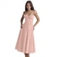 thumbnail image 2 of Vestido Bohemio de Verano para Mujer, Estilo Midi con Corsé, Informal, con Tirantes Finos y Cordones, Estilo Fluido Rosa S, 2 of 7