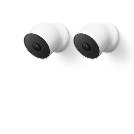 LINGYUAN Nest Cam Outdoor or Indoor, Battery - 2nd Generation - 2 Count (Pack of 1)