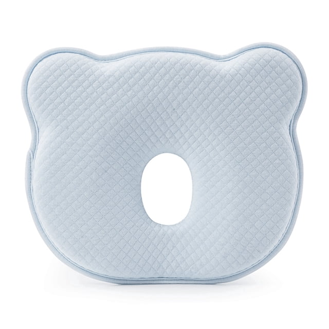 Almohada moldeadora para bebés Nikou forma de oso 3D azul