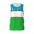 thumbnail image 2 of Uzbekistan Flag Men Basketball Sports Jersey Running Fitness Multifunction Sleeveless tshirt Exclusive Custom Name Nunber, 2 of 9