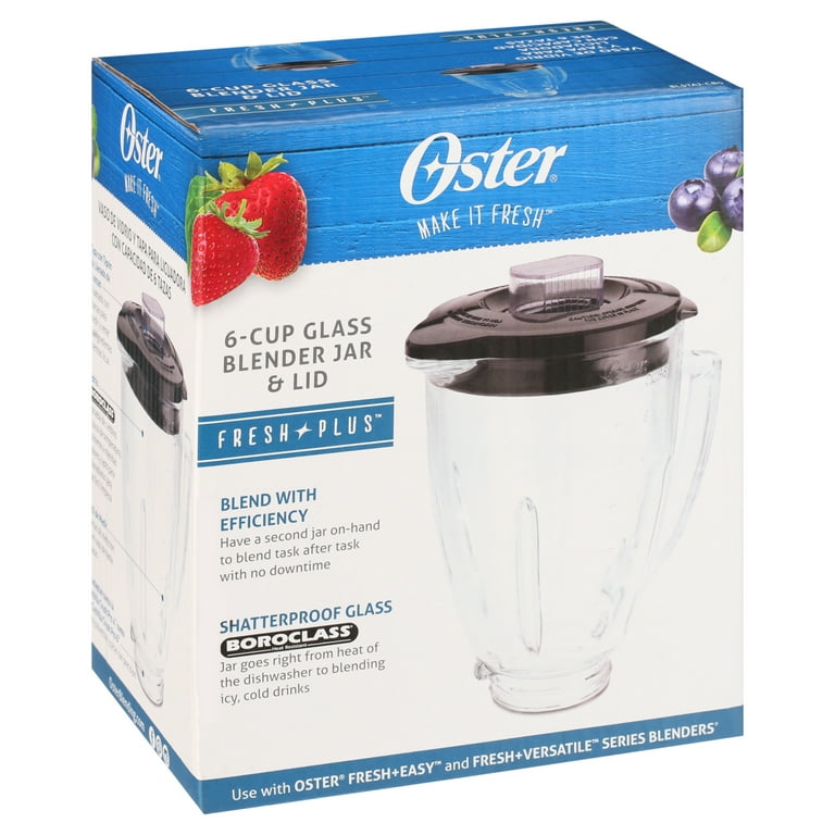 Oster BLSTAJ-CB Blender 6-Cup Glass Jar - Black Lid