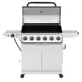 thumbnail image 3 of Royal Gourmet GA6406W 6-Burner BBQ Gas Grill, with Sear Burner and Side Burner, Cabinet Style Grill, 74,000 BTU, White, 3 of 10