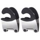thumbnail image 1 of ColoMX 2PCS Soporte de cuchara de acero inoxidable Anti-escaldado Caucho Clip de olla Gadget de cocina Espátula Resto de utensilio (Negro), 1 of 7