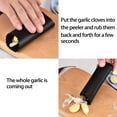thumbnail image 3 of Garlic Press Rocker，Garlic Press Rocker Stainless Steel With Ergonomic Handle，New Kitchen Stainless Steel Garlic Mincer Crusher, 3 of 7