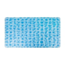 PVC Bath Mat for Baby Kids Adults Elderly, Antibacterial Non Skid Bath Shower Tub Mat with Drain Holes, BPA, Latex, Phthalate Free, ECO-Friendly Material 27"x15"