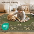 thumbnail image 4 of ODIKA Funky Currency Note Bold Border Collage Motif Vintage Engraved Refined Pet Friendly & Kids Safe Play for Playroom, Bedroom, Reading Nook, 4 of 7