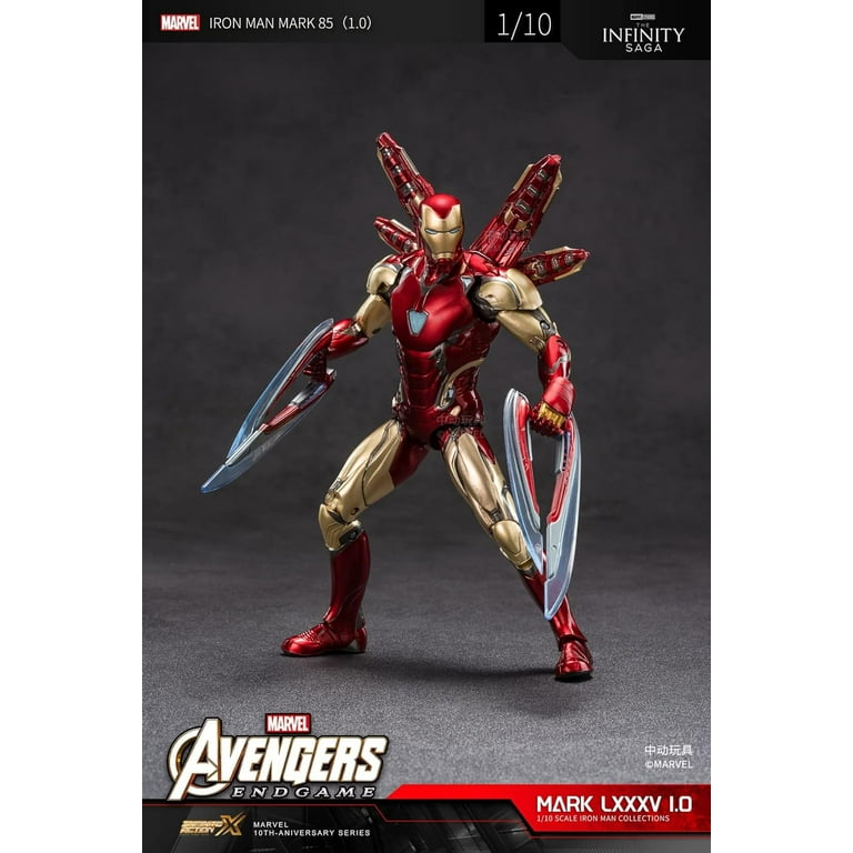 ZD Toys 1906-85 1/10 Scale MK85 1.0 Iron Man Action Figure,Height About 7  inch