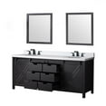 thumbnail image 4 of Lexora Home Marsyas 80" Quartz Top Double Vanity in Brown, 4 of 10