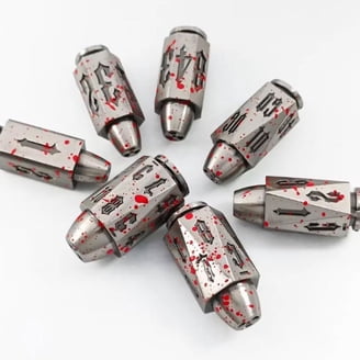 UFO Dice Set - Mars Themed Metal Polyhedral Dice For D&D, RPG & Tabletop Games