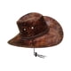 thumbnail image 5 of Sombrero de vaquero para hombre, elegante sombrero de de ala ancha para fiestas temáticas, acampadas y senderismo Marrón, 5 of 8