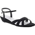 thumbnail image 2 of Touch Ups Womens Lena Wedge Sandal, Black, 7 M US, 2 of 2