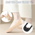 thumbnail image 4 of 12 Pairs No Show Socks Women,Invisible Socks Non Slip Ice Silk Socks Low Cut Liner Seamless Ladies socks,Breathble Light Cotton Bottom Footies Liner Boat Socks for Sneakers Flat Loafer Shoes, 4 of 5