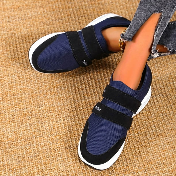 Zapatos casuales con tacón de cuña para mujer, zapatos viejos con suela gruesa, zapatillas deportivas Wmkox8yii shalkjhdk1007