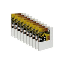 Jerry's Artarama Da Vinci Dual Sided Pro Panel Board - 20-Pack, 8x10" 6mm Deep Panels for Painting - Archival, Acid-Free Art Supplies - Ultra-Smooth & Medium Textured Paint Surfaces