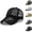 R Black, variant on Mens Summer Mesh Baseball Cap with Hollow Brim Breathable Outdoor Sports Sun Hat Lightweight Quick Dry Adjustable Hat Beige A