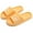 Yellow, variant on Clearance Sales ABPWLY Womens Mens Solid Color Hollow Side Tracing Thickening Super Soft Breathable Non-Slip Bedroom Home Slippers
