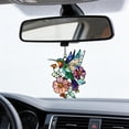 thumbnail image 1 of Colorful Geometric Acrylic Car Hanging Ornament, Light Catching Lightweight Sturdy Decor, Rearview Mirror Window Pendant for Car Interior Home Bag Art Accessory, 1 of 7