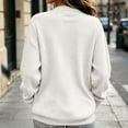 thumbnail image 5 of cocolona Womens Zipper Cardigan Sweater Trendy Crew Neck Long Sleeve Casual Sweater Knit Warm Fall Winter Cardigan, 5 of 6