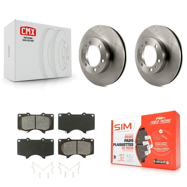 Transit Auto Front Disc Brake Rotors and Semi-Metallic Pads Kit for Car Toyota Tacoma 4Runner FJ Cruiser K8S-100568