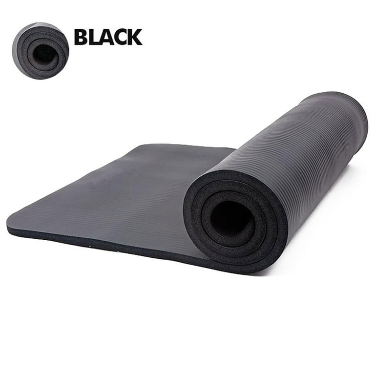 Yoga Mat,Exercise Fitness Mat - High-Density Non-Slip TPE Workout Mat for  Yoga, Pilates & Exercises, Anti - Tear, Sweat - Proof, Classic 15mm Thick