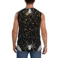 thumbnail image 4 of Balery Spiderweb Bats And A Spider Camisetas sin mangas para hombre, absorbe la humedad y protege contra el mal olor.-Small, 4 of 7