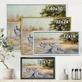 thumbnail image 4 of Designart 'Snowy Winter Forest Landscape Rural Road In Snow' Traditional Framed Canvas Wall Art Print, 4 of 5
