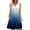 Navy, variant on Zpanxa Women's Summer Ombre Print Dress Sleeveless V Neck Button Down Pocket Casual Shift Dress