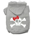 thumbnail image 4 of Pet Dog and Cat Hoodie Screen Printed, "Skull  Crossbone Bow", 4 of 10