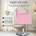 thumbnail image 3 of Salon Chair, Hair Chair, Salon Chair for Hair Stylist, Stylist Chair with Heavy Duty Hydraulic Pump, 360 Degrees Rolling Swivel Spa Beauty Equipment, Pink, 3 of 8