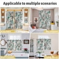 thumbnail image 5 of Palm Leaves Kitchen Curtains Window Panels, Turquoise Tropical Leaf Botanical Retro Spring Insulated Window Treatment Curtain, Grommet Curtains for Bedroom/Living Room/Bathroom, 2 Piece 42"Wx63"L, 5 of 8