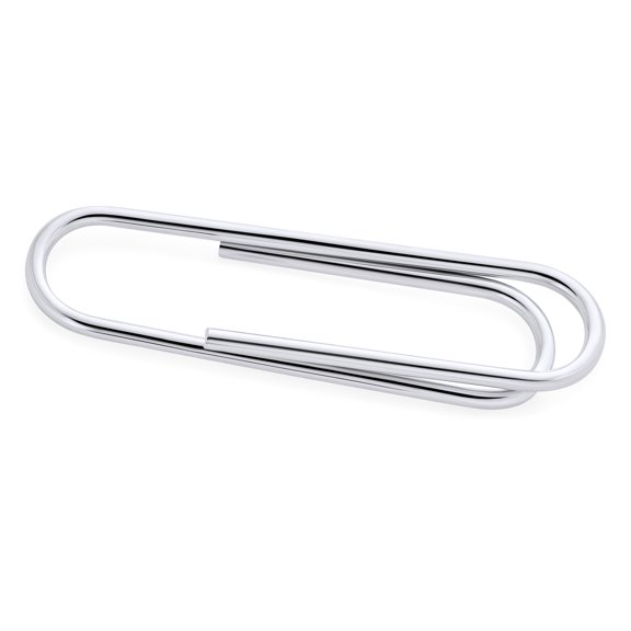Bling Jewelry Mens Executive Gift Large .925 Sterling Silver Paper Clip Money Clip Credit Card Holder