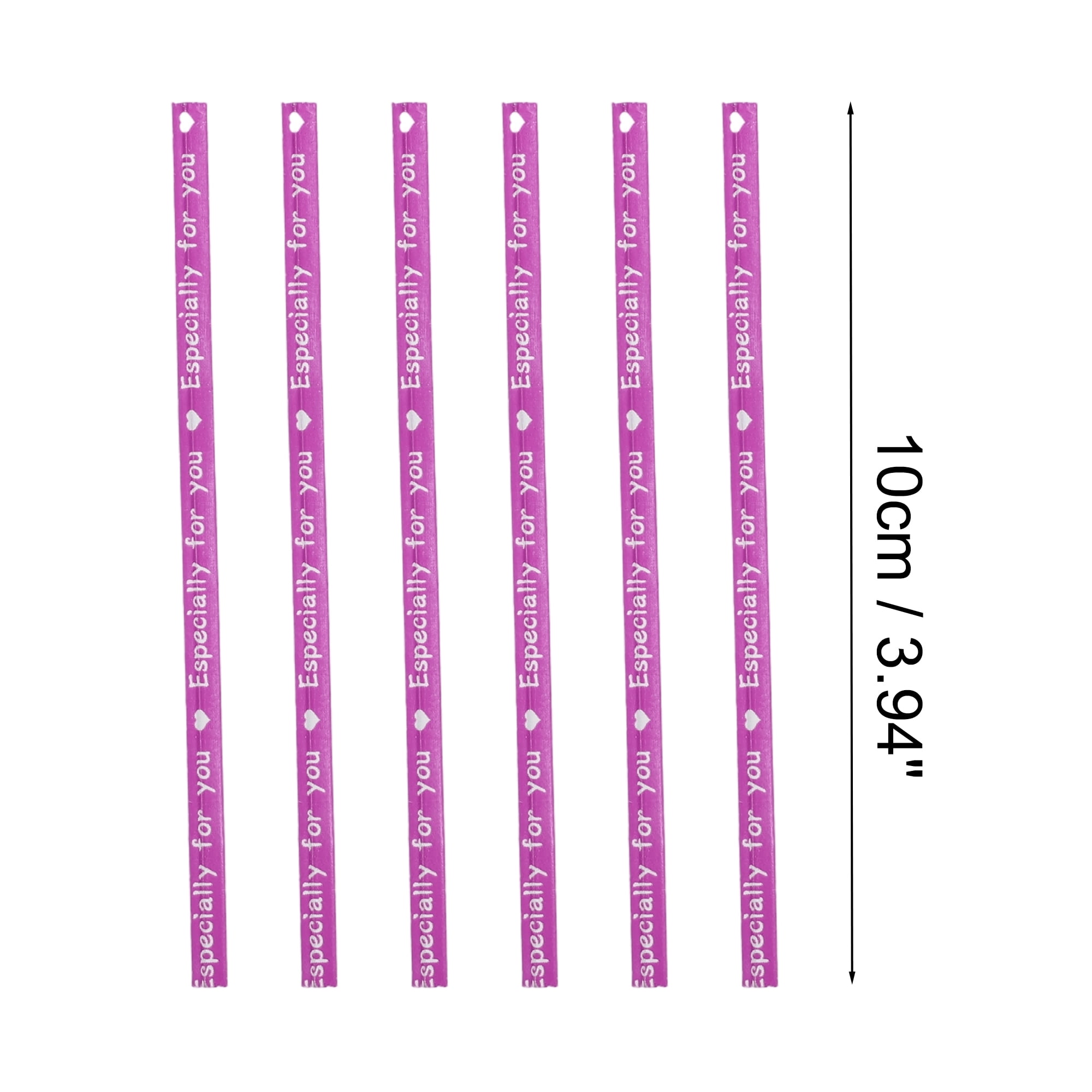 Unique Bargains Decorative Twist Ties for Gift Wrap and Crafts 700 Pcs Dark Pink