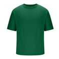 thumbnail image 6 of Xunlbb Summer Solid Color T-Shirts Men's Lightweight Short Sleeve Crew Neck Smooth Tops Quick-Dry Lightweight Breathable Activewear Gym Training Beach Sports Plus Size, 6 of 8