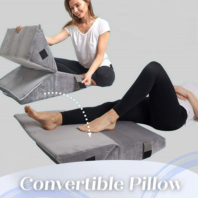 Lisenwood Foam Bed Wedge Pillow Set - Reading Pillow & Back