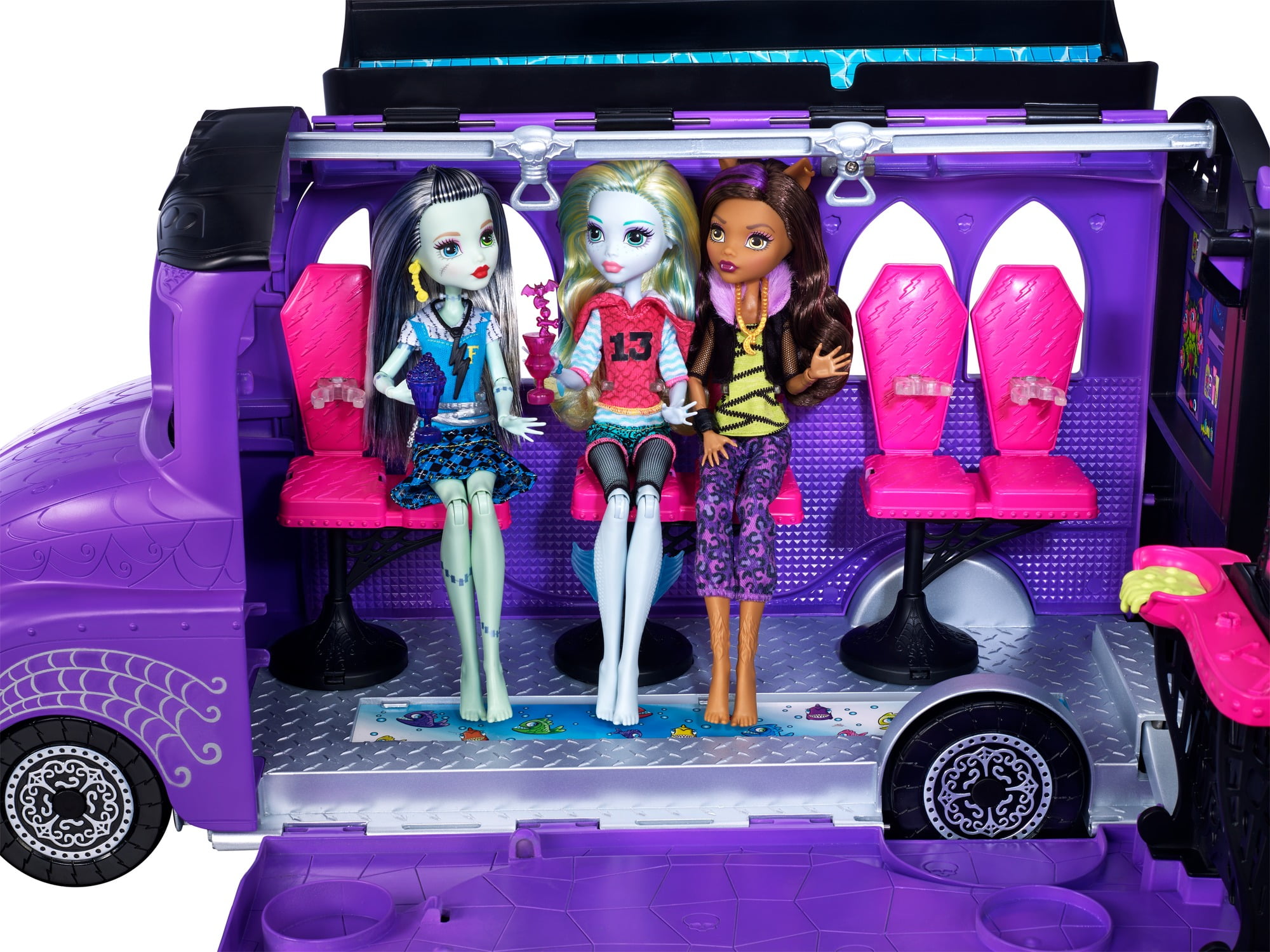 monster high salon bus