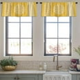 thumbnail image 3 of LALILO Kitchen Curtain Valance Tie Dye Art And Lace Ethnic Rod Pocket Window Curtain 52"x 18" Set of 2, 3 of 5