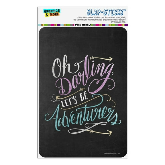 Oh Darling Let's Be Adventurers Home Business Office Sign