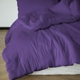 thumbnail image 2 of DNG Creations Purple Colour 3 Piece Point Botton Comforter Solid All-Season 550 GSM 100% Egyptian Cotton, 800 Threads Count - Twin/Twin XL - Size, 2 of 7