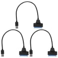 thumbnail image 1 of 3X Cable Adaptador de Disco Duro Sata Usb de 3,0 A 2,5 Pulgadas Sata A Convertidor Usb 3.0 - Negro, 1 of 5