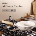 thumbnail image 3 of LOVEVERCAROTE 8" Ceramic Frying Pan Skillet  Non Stick Frying Pan Chef' s Pan  Healthy & PFOAPFAS Free  Induction-Compatible  Taupe, 3 of 7