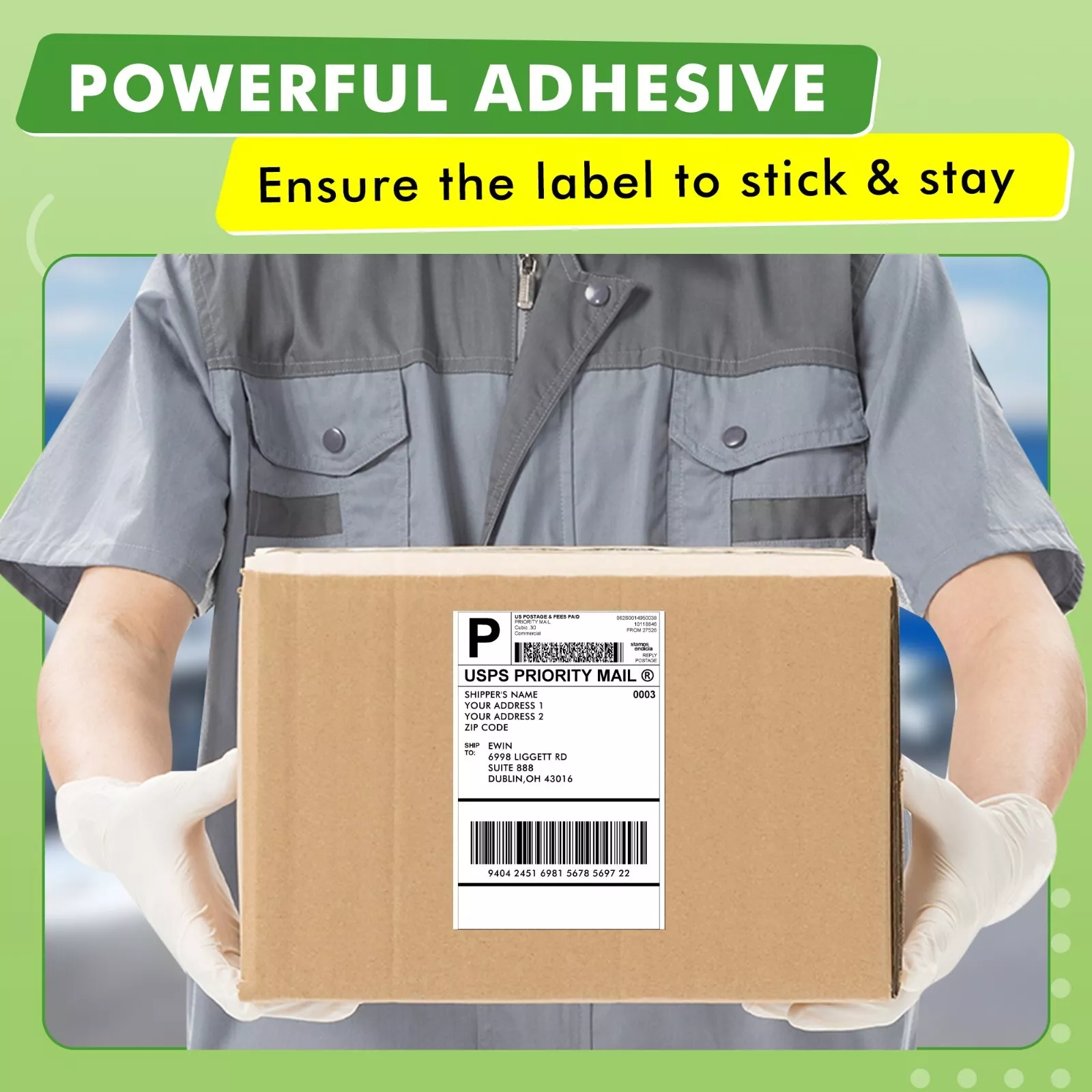 Koala Shipping Labels 8.5 x 11 - 200 Full Sheet Labels, Blank White Matte Permanent Adhesive Double-sided Sticker Paper for Laser Printers