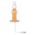 thumbnail image 2 of Gender X Orange Dream Clear Beaded Plug Vibe, 2 of 5
