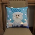 thumbnail image 2 of Cheapark LED-Lighted Christmas Linen Pillow Covers - Picturesque Light-Up Series for Living Room/Bedroom/Office, Festive Cushion Cases, 2 of 6