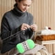 thumbnail image 5 of Hilo de algodón con leche para tejer muñecas y suéteres de bebé | Hilo suave para manualidades | Ovillo de lana para tejer bufandas, gorros y decoración del hogar, 5 of 6