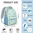thumbnail image 6 of Sunflower Backpack for School,Cute School Bag,Schoolbag with Adjustable Shoulder Straps & Padded Back,15.3"x11"x6.7", 6 of 6