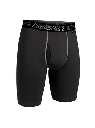 2UNDR Men's Flow Shift 9 Long Leg Underwear (Black, Small)